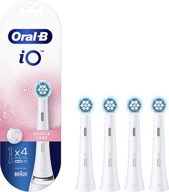 Насадки для электрической зубной щетки Oral-B iO Gentle Care Белые, 4 шт
