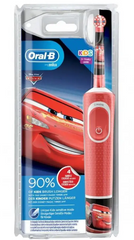 Електрична зубна щітка дитяча Braun Oral-B Stages Power D100 Cars/Тачки
