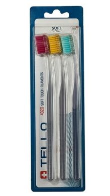 Набір зубних щіток Tello 4920 Soft Trio 3 шт.