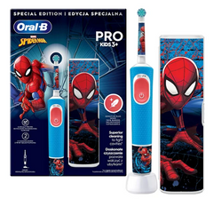 Електрична зубна щітка Oral-B D103.413.2KX Vitality Pro Kids Spider-Man із футляром