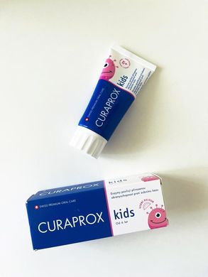 Детская зубная паста Curaprox Kids с фтором 1450 ppm, со вкусом арбуза 60 мл