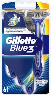 Набір Gillette Blue 3 одноразових станків для гоління 6 шт