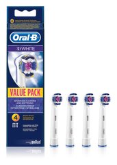 Сменные насадки для электрической зубной щетки Oral-B EB18 3D White 4 шт