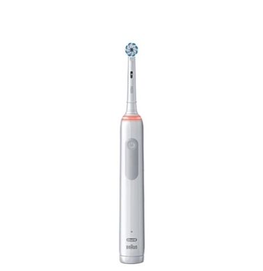 Электрическая зубная щетка Braun Oral-B PRO3 3500 White с дорожным футляром и двумя насадками Sensitive clean