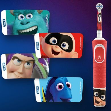 Електрична зубна щітка дитяча Braun Oral-B Stages Power D100 Kids pixar (Браун Оралбі Д100 Кідс Піксар)
