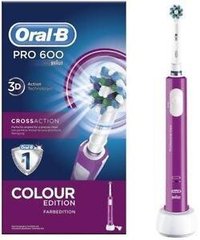 Электрическая зубная щетка Braun Oral-B Pro 600 Colour Edition PINK