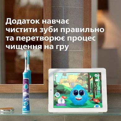 Електрична зубна щітка Philips Sonicare For Kids HX6322/04 дитяча з Bluetooth